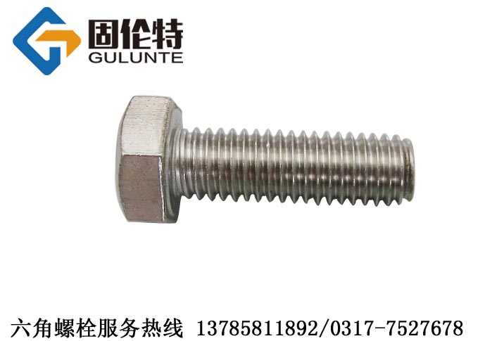 不鏽鋼（gāng）外六角細牙螺栓